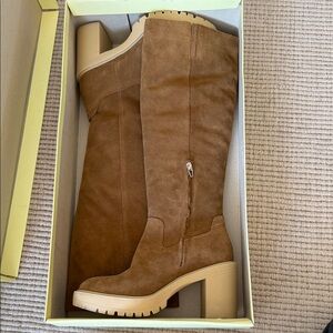 Dolce Vita Brown Suede Knee-High Boots